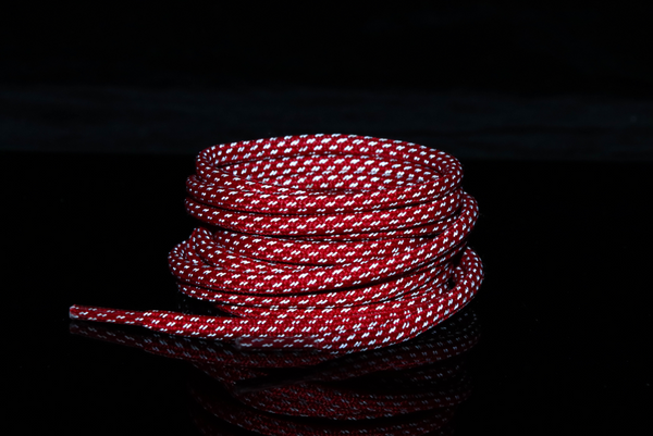 Bred Red Reflective Rope Laces