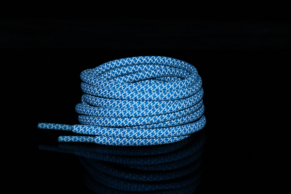 Space Blue Reflective Rope Laces