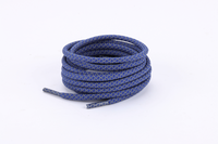 Asphalt Blue Reflective Rope Laces
