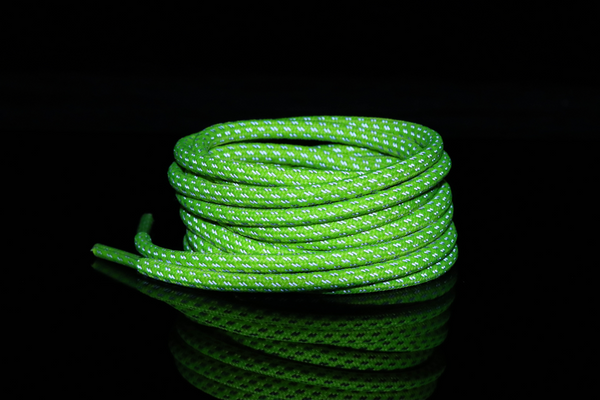 Slime Green Reflective Rope Laces