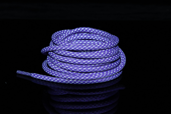 Lavender Reflective Rope Laces