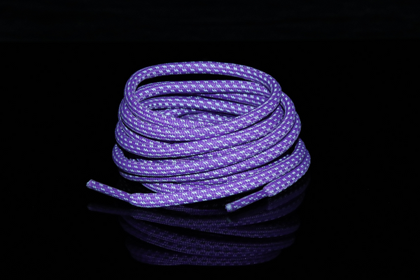 Light Pink Reflective Rope Laces