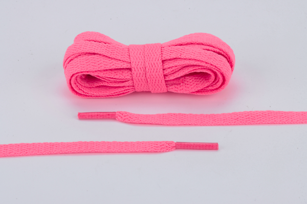 Highlighter Pink Flat Laces